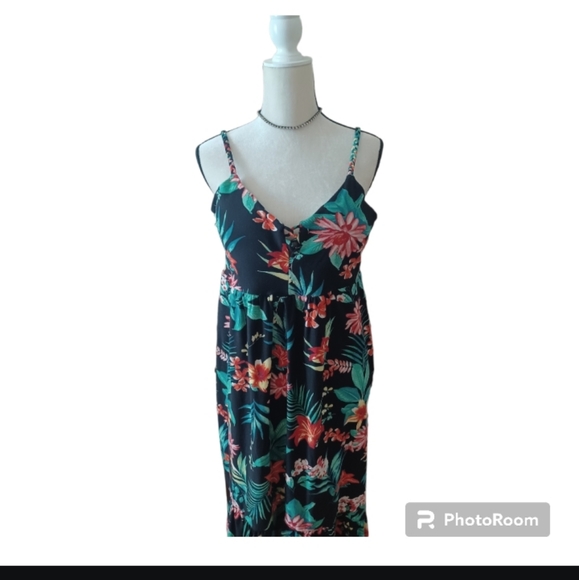 Dress long tropical (maternity) - Picture 2 of 4